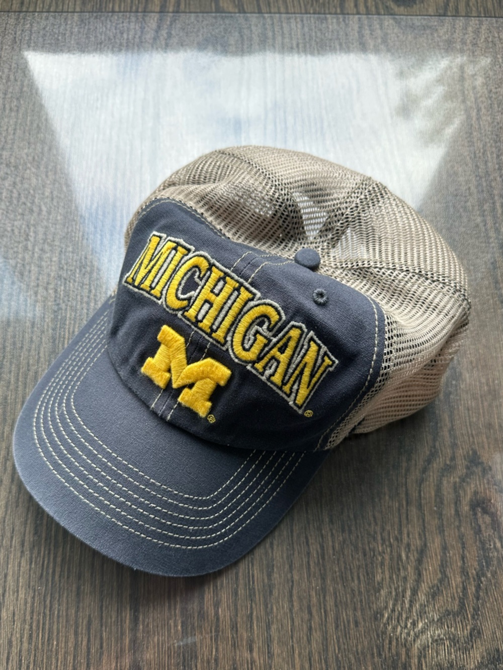 NWOT University of Michigan Embroidered Trucker Hat